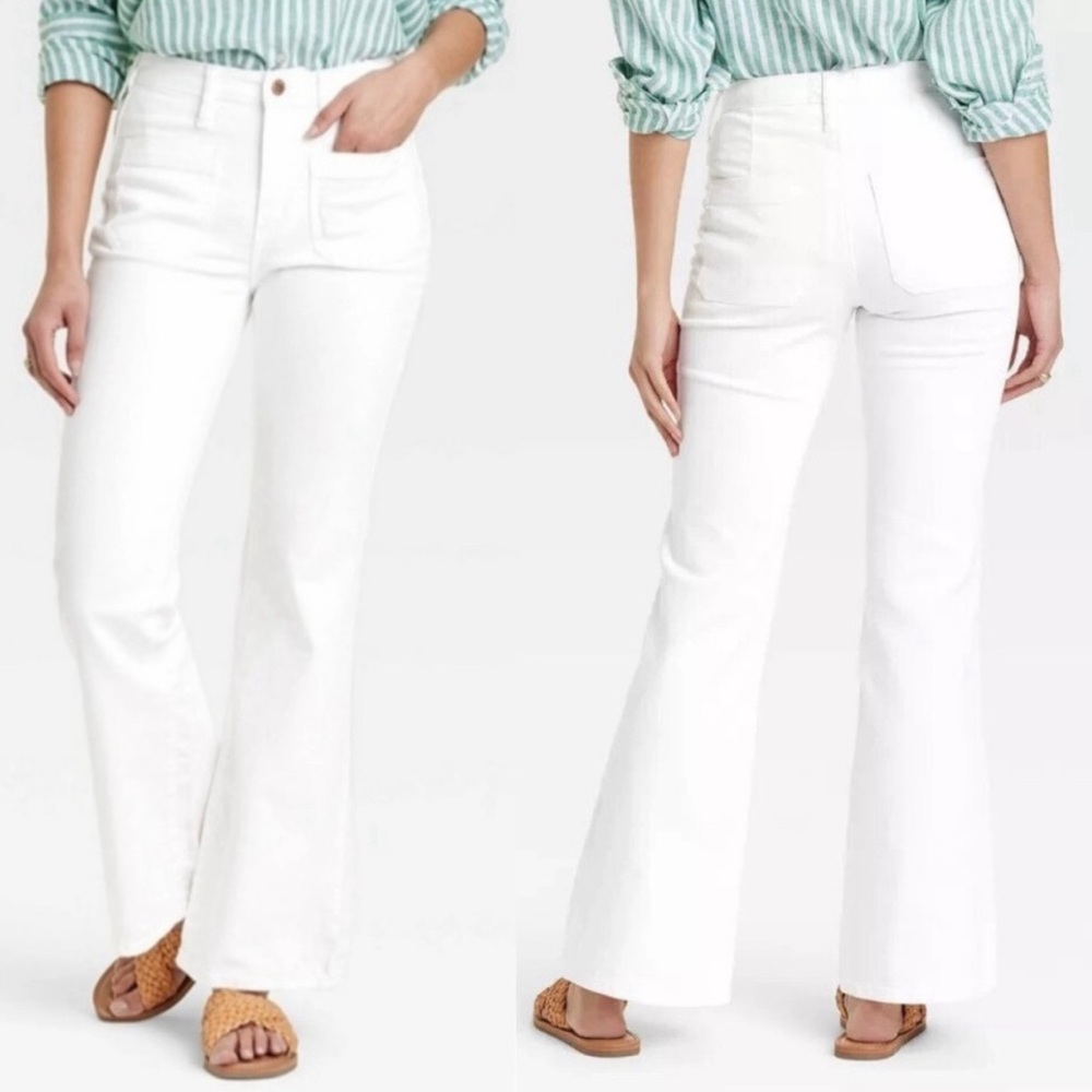 NWT Universal Thread Vintage High Rise Stretch Flare Pants Sz 6